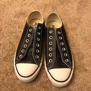 Leather Converse W8/M6